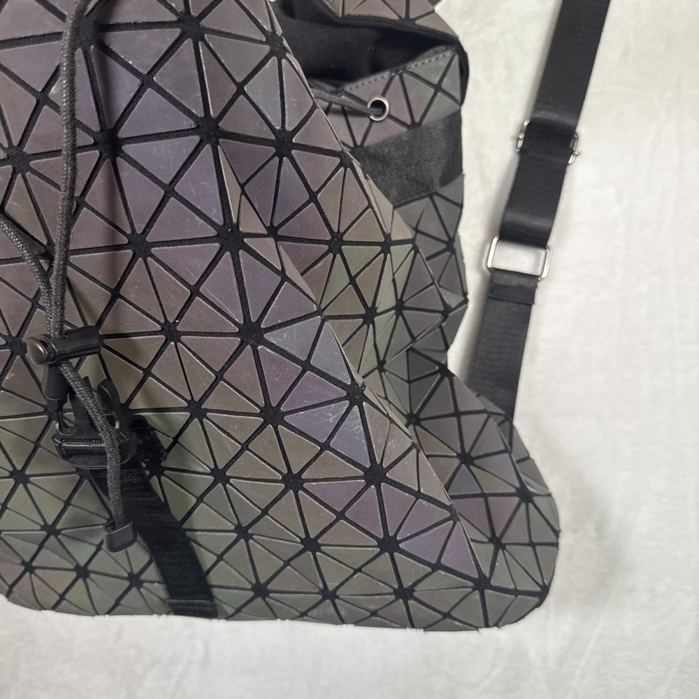 Geometric Backpack Luminous Backpacks Holographic… - image 5